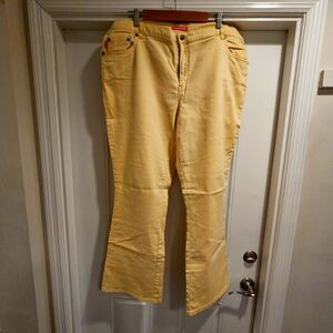 Woman Within Flared Yellow Women's Jeans